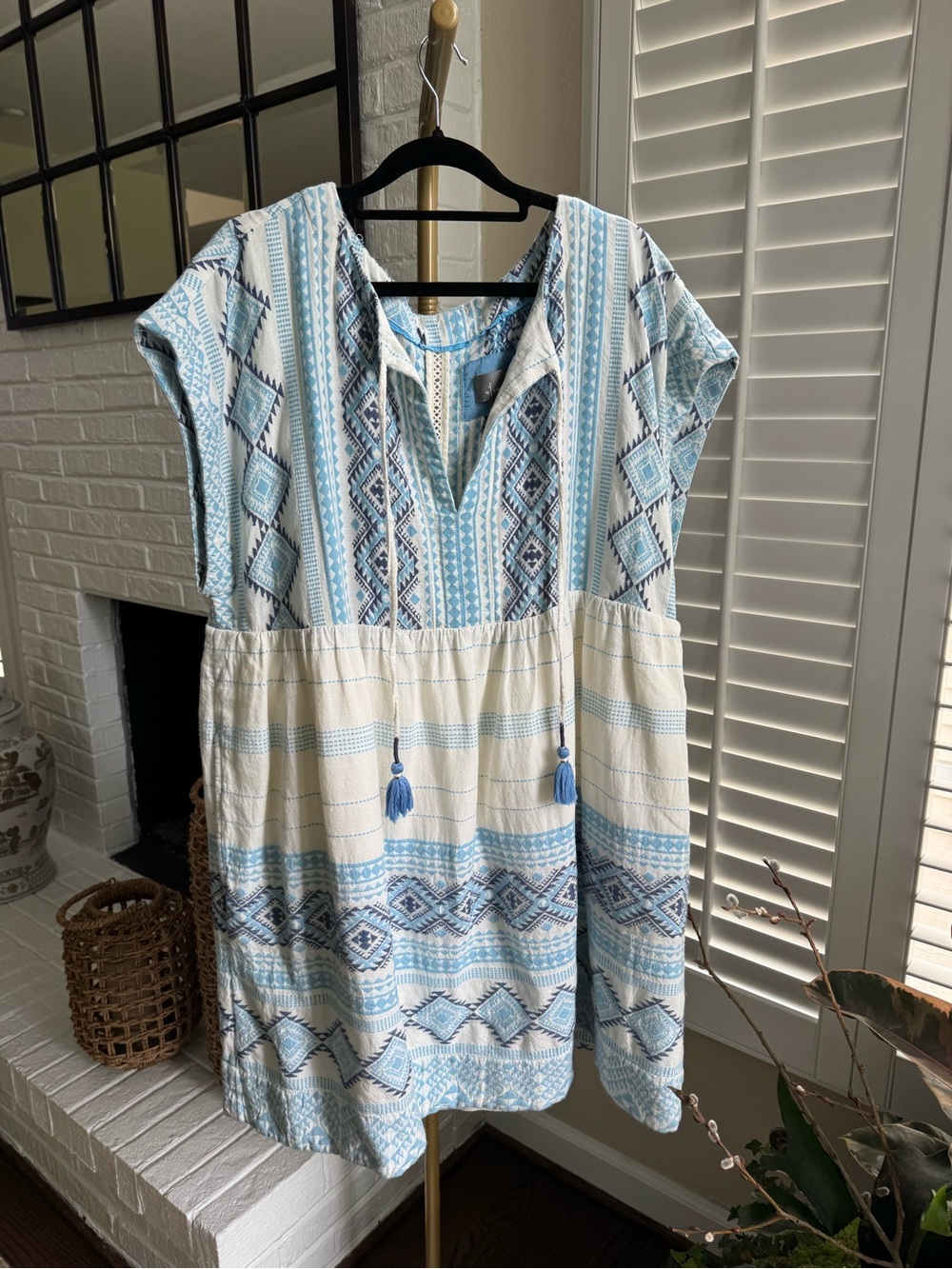 Anthropologie Jacquard Tunic Dress